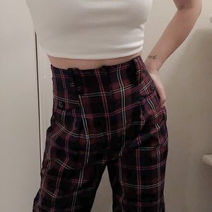 Toptop Highwaisted Plaid Pants